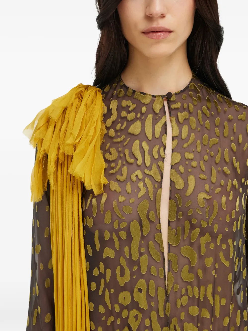Ferragamo Body met bloemdetail op sjerp Bruin