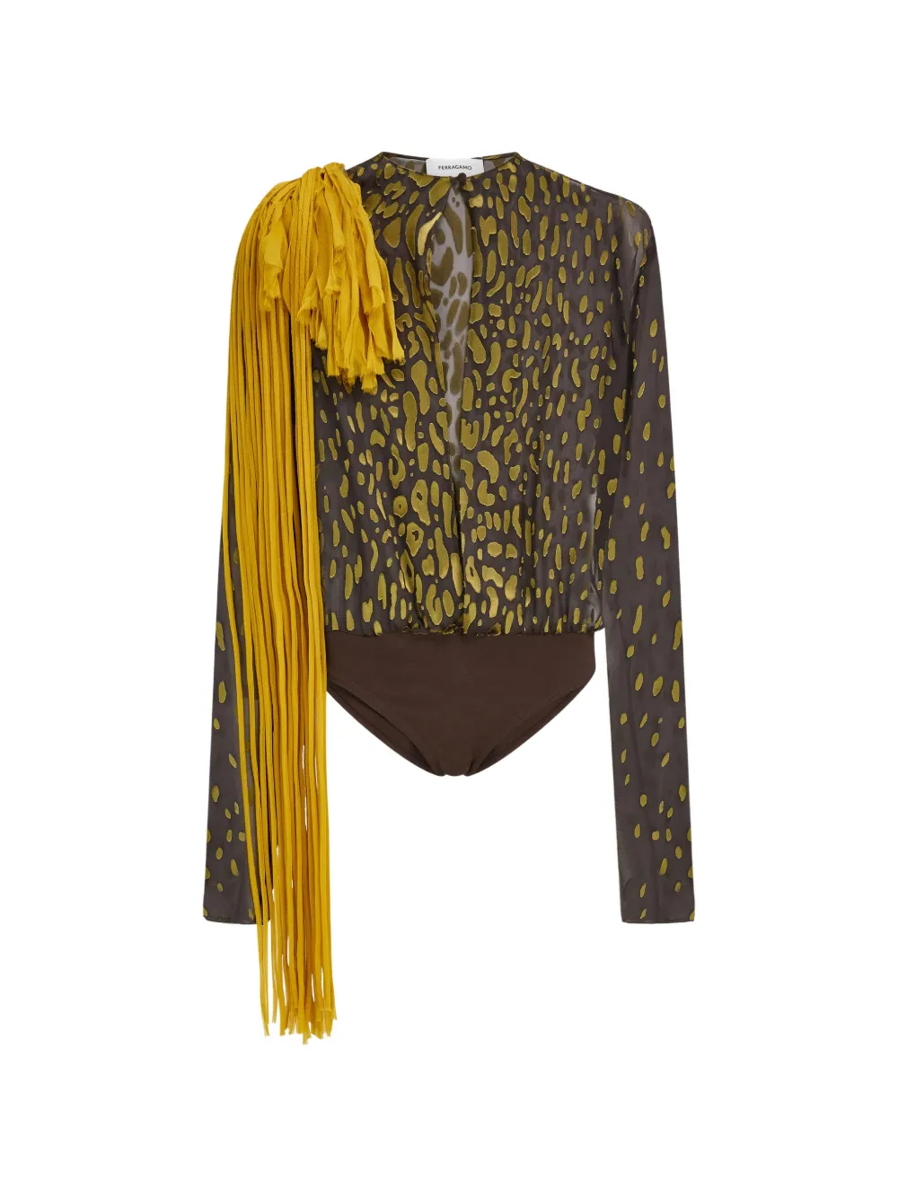 Ferragamo body with flower sash detail - Braun