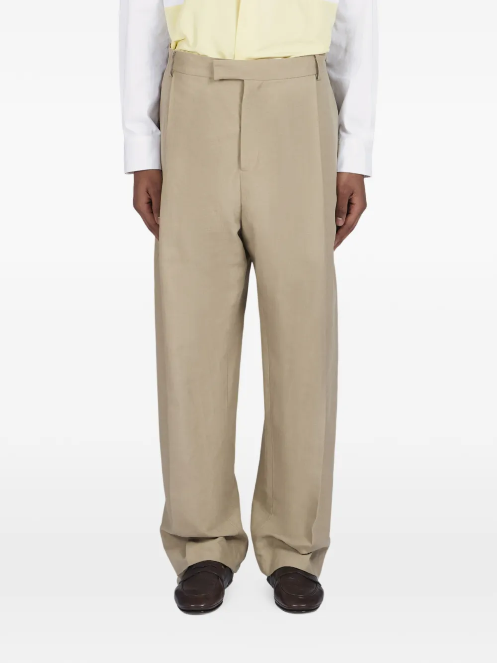 Ferragamo Ruimvallende pantalon Beige