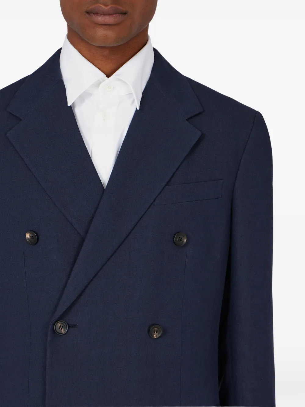 Ferragamo Blazer met dubbele rij knopen Blauw