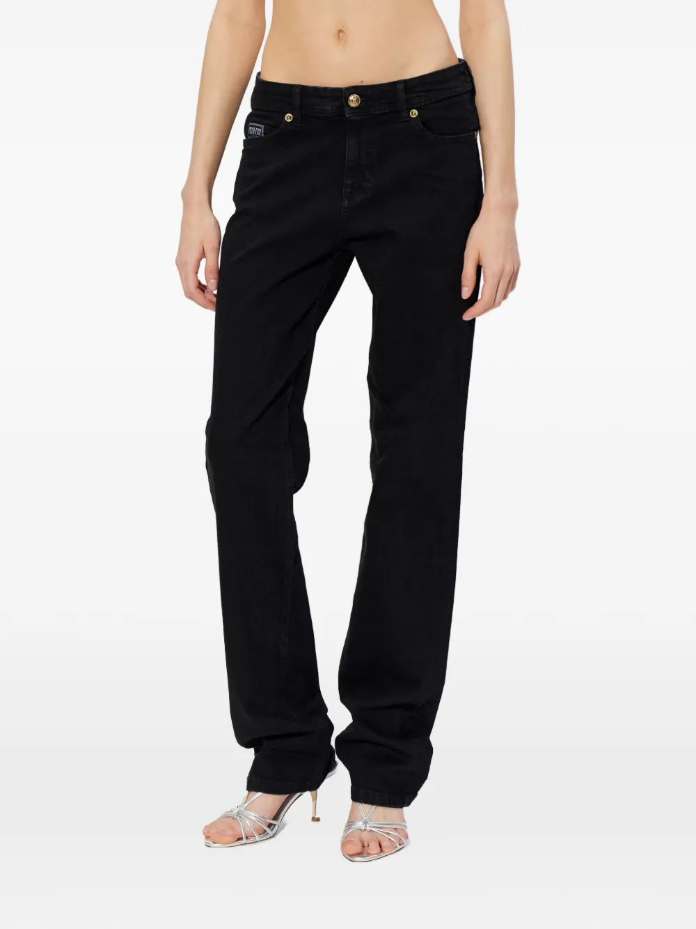  Versace Jeans Couture Vaqueros New Slim Mandy Easy - Negro 