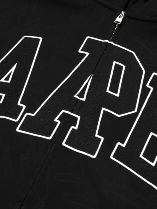 AAPE BY *A BATHING APE® ジップアップ パーカー | ブラック | FARFETCH JP