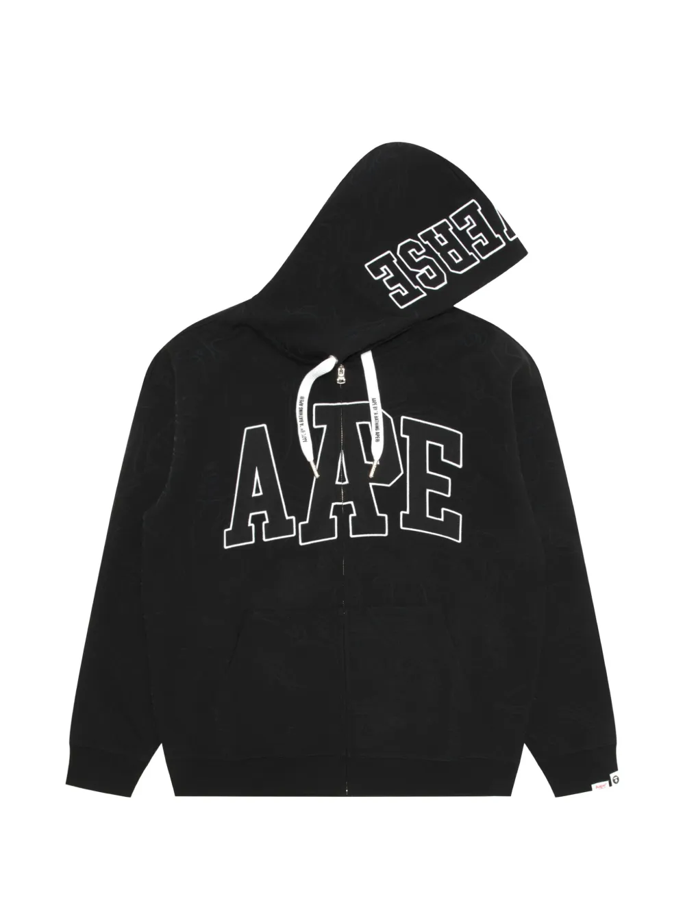 AAPE BY *A BATHING APE® Felpa con cappuccio e zip - Nero