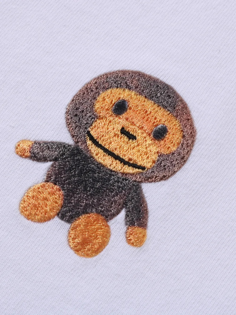 A BATHING APE T-shirt met geborduurd detail Wit