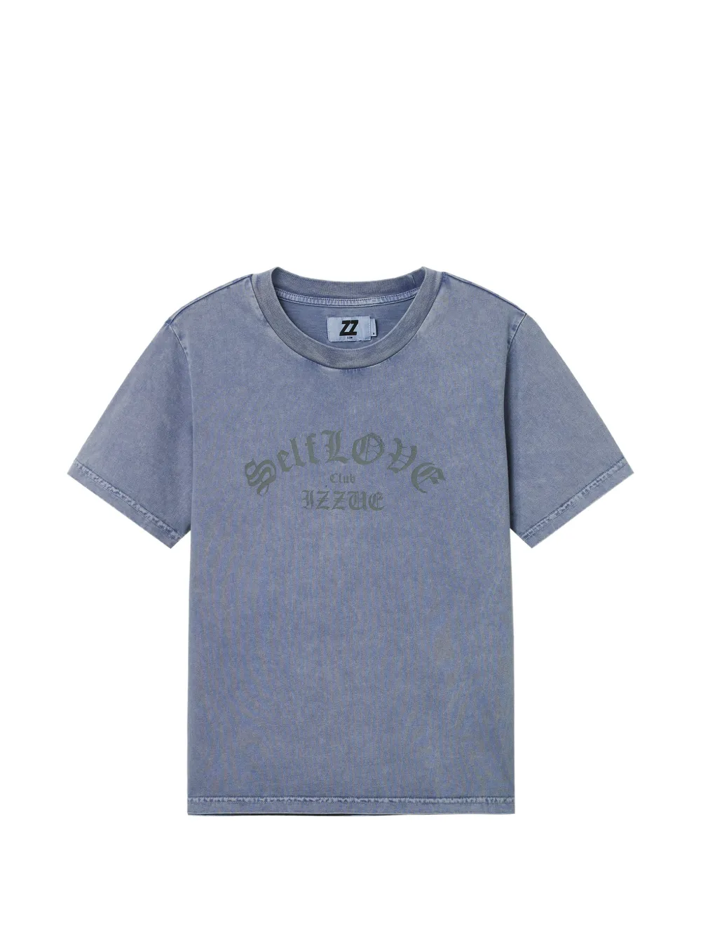 izzue crew-neck graphic T-shirt - Blu