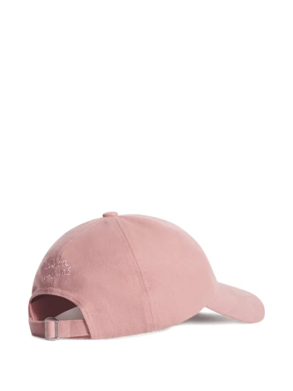 Maison Kitsuné patch-appliqué Baseball Cap | Pink | FARFETCH PH