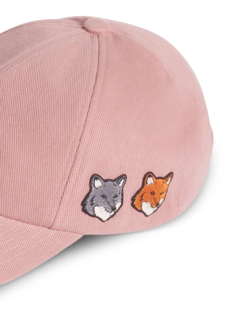 Maison Kitsuné patch-appliqué Baseball Cap | Pink | FARFETCH PH