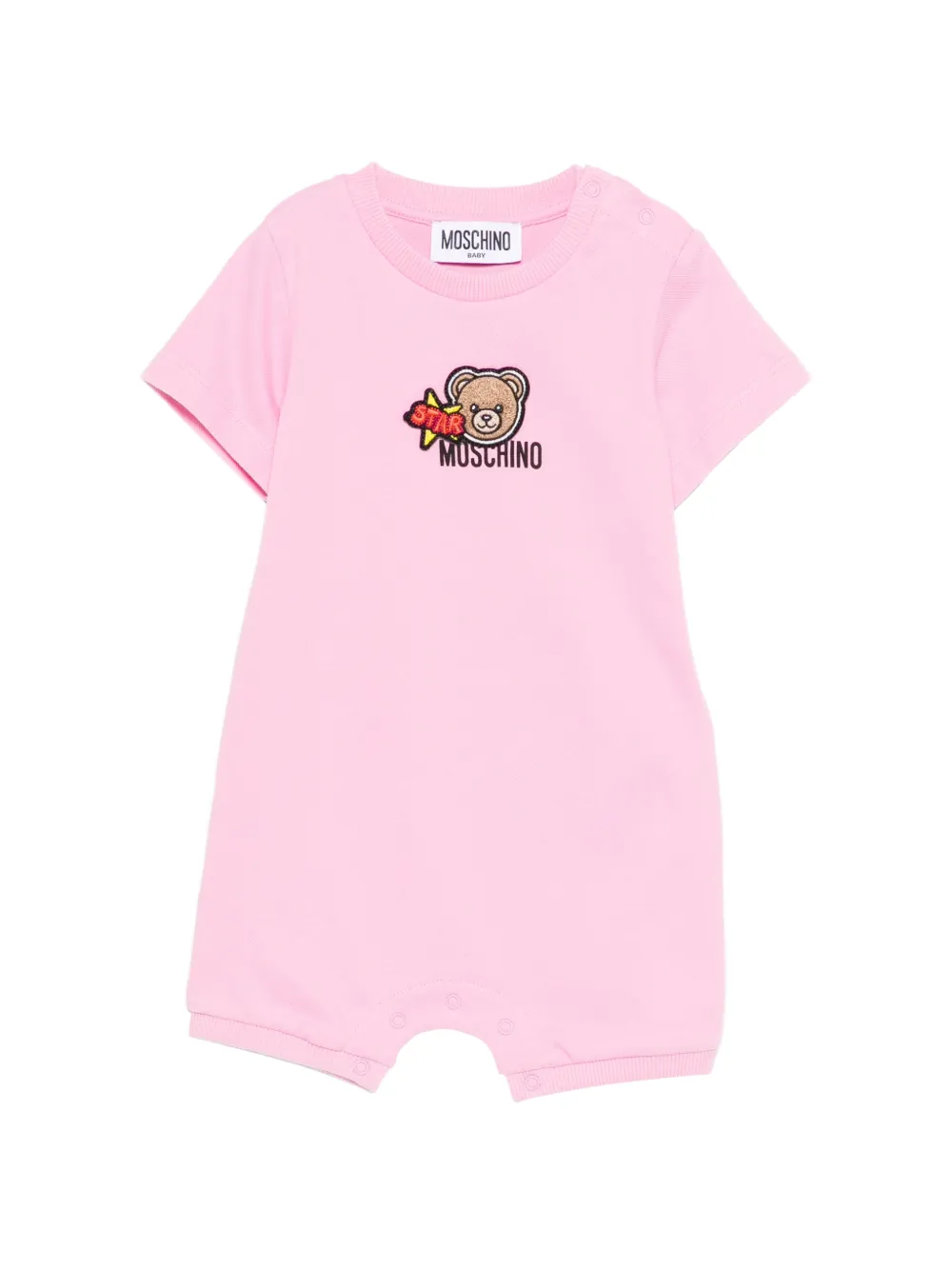 Moschino Kids teddy-logo shorties - Rosa