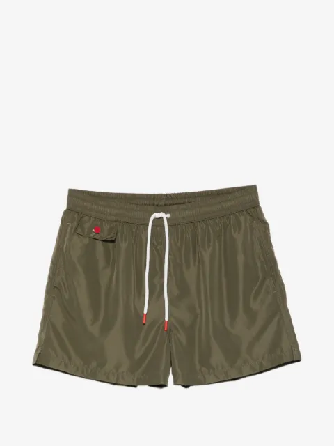 Kiton print beach shorts