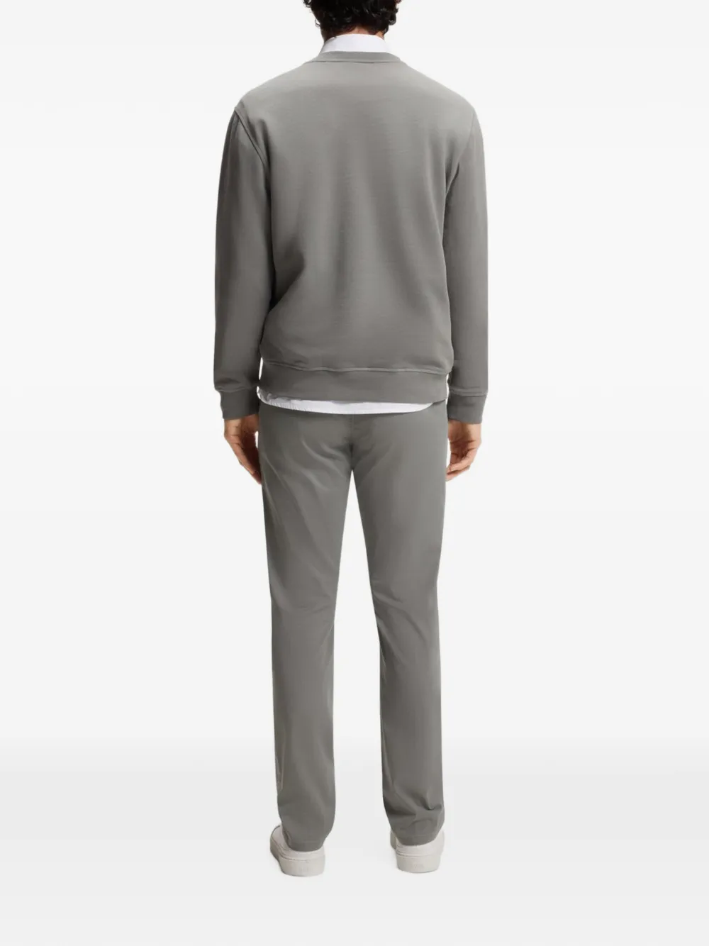 BOSS Chino met logopatch Grijs