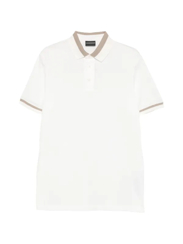 Emporio Armani ショートスリーブ ポロシャツ | ホワイト | FARFETCH JP