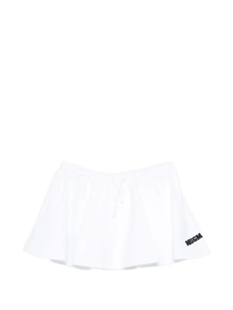 MSGM Kids logo-detail skirt