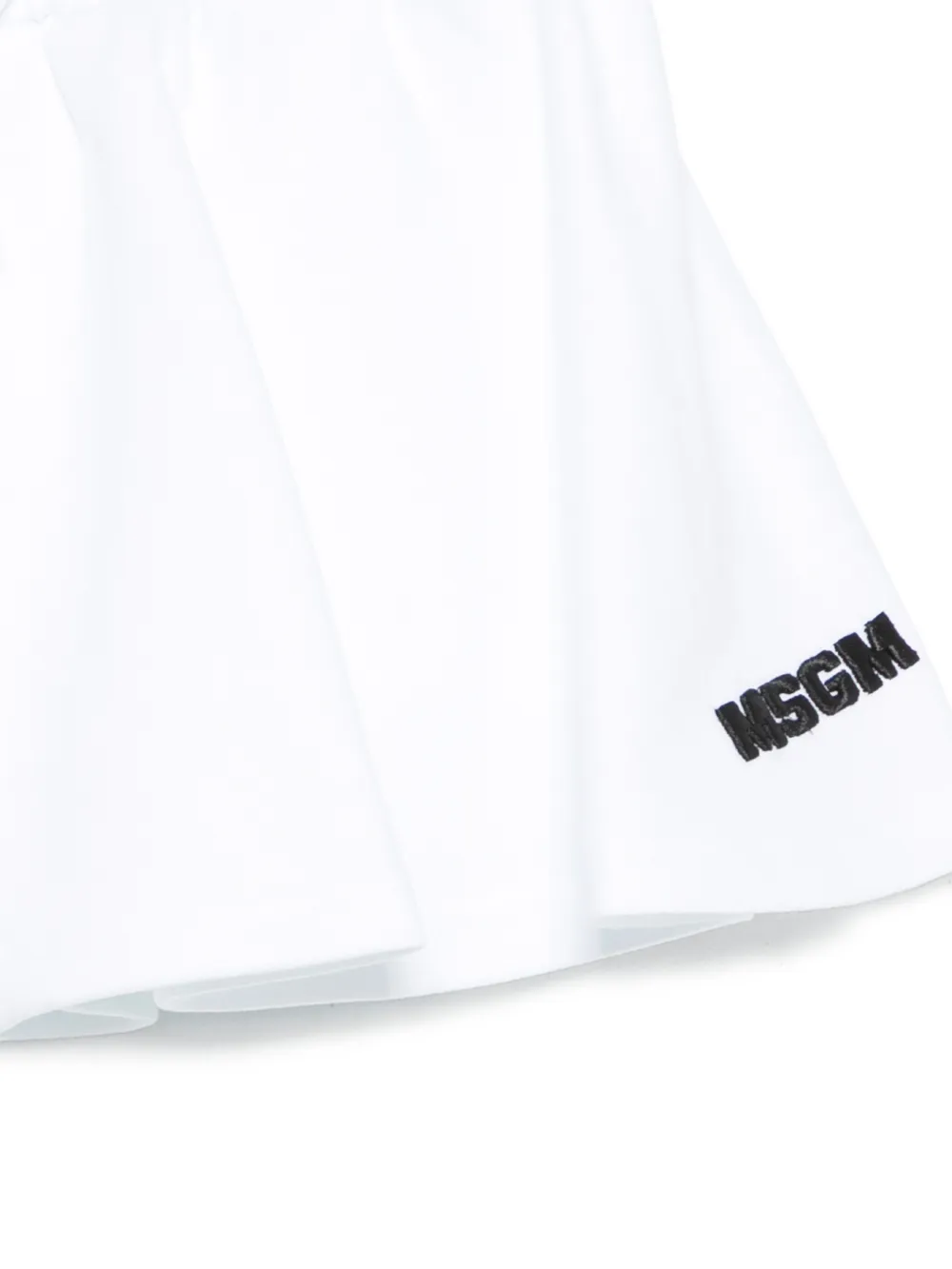 MSGM Kids Rok met logodetail Wit