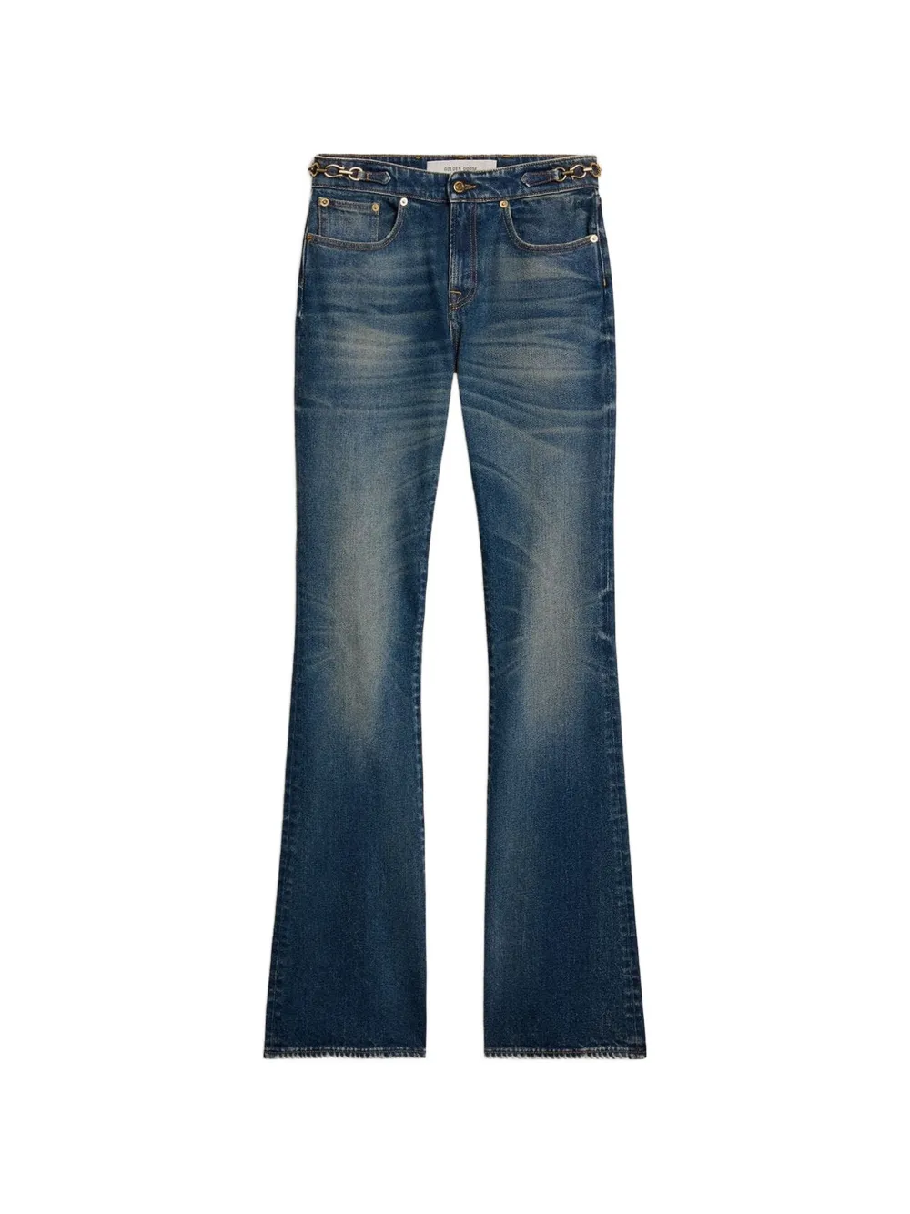 Golden Goose chain-embellished jeans - Blu