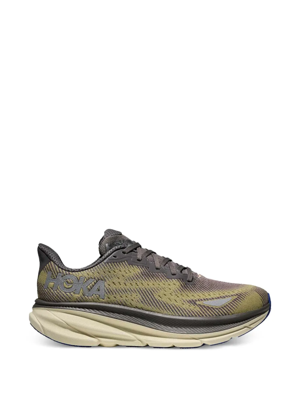 HOKA Clifton 9 logo-detail sneakers - Verde