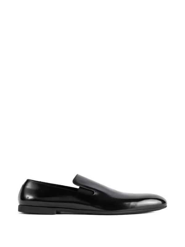 Jil Sander レザーローファー | ブラック | FARFETCH JP