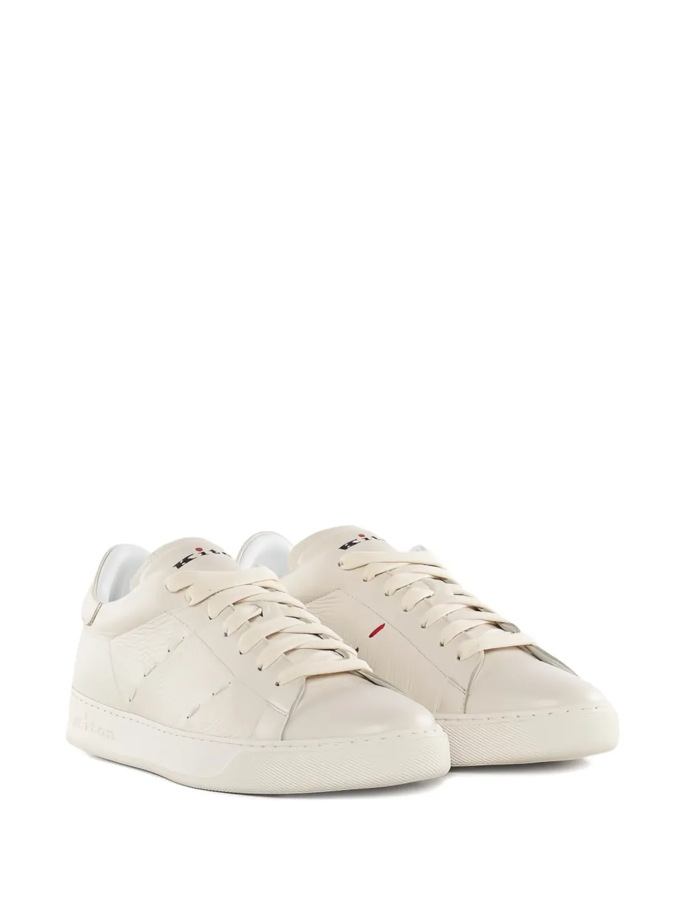 Kiton textured sneakers Beige
