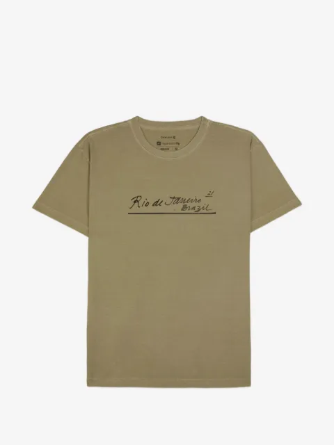 Osklen Camiseta com estampa de letra