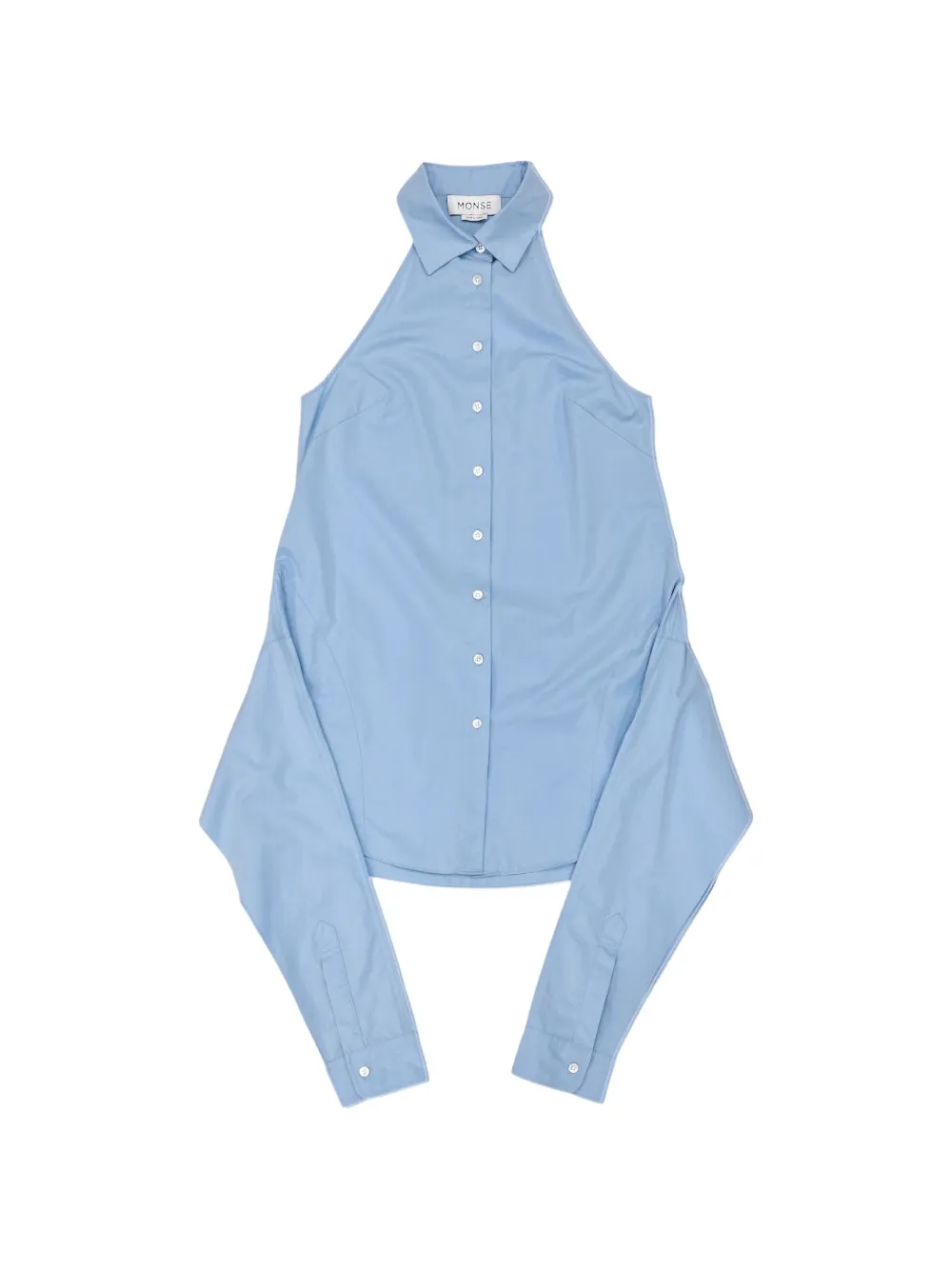 Monse halter sleeveless shirt - Blu