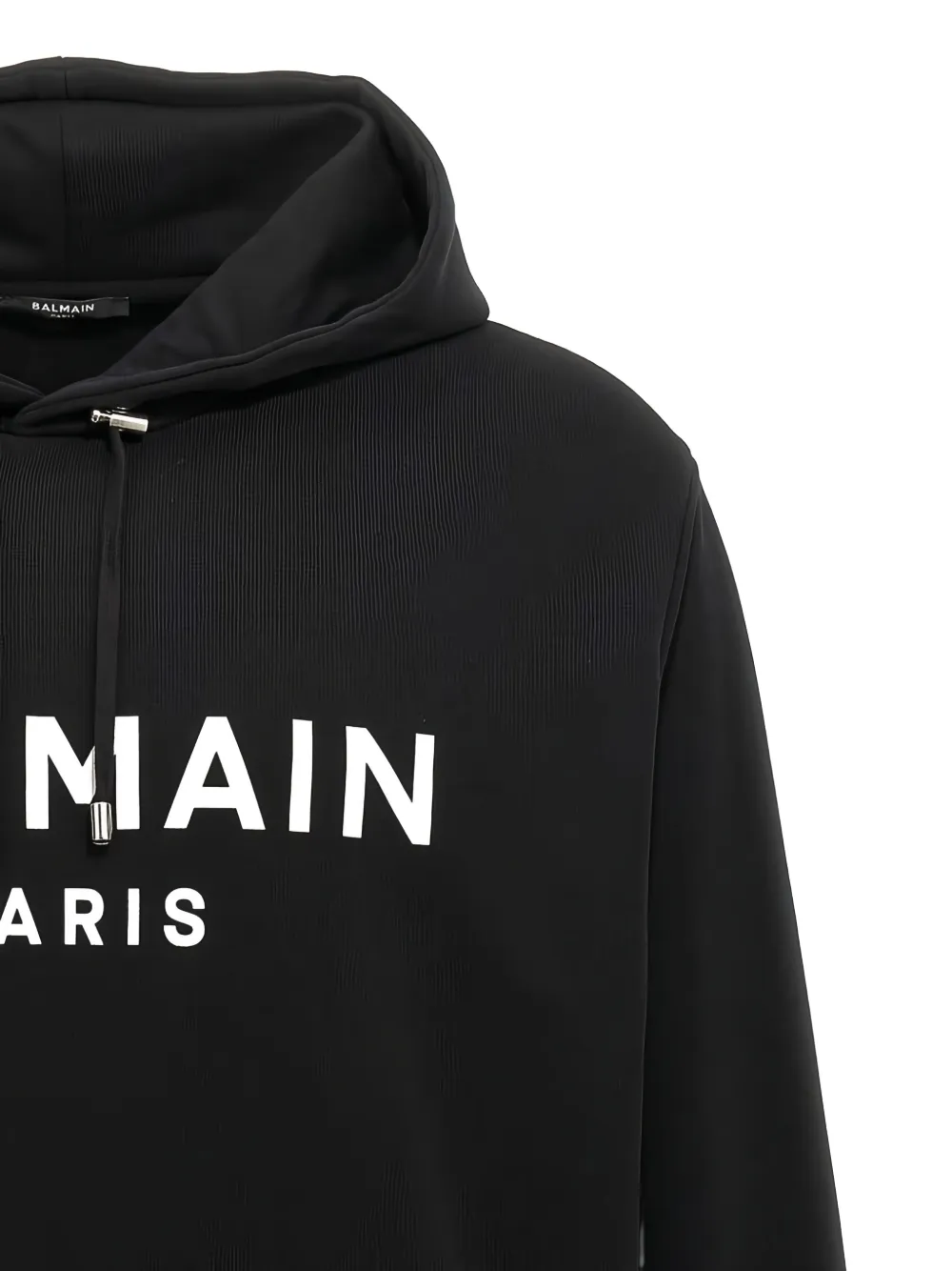 Balmain Hoodie met logodetail Zwart