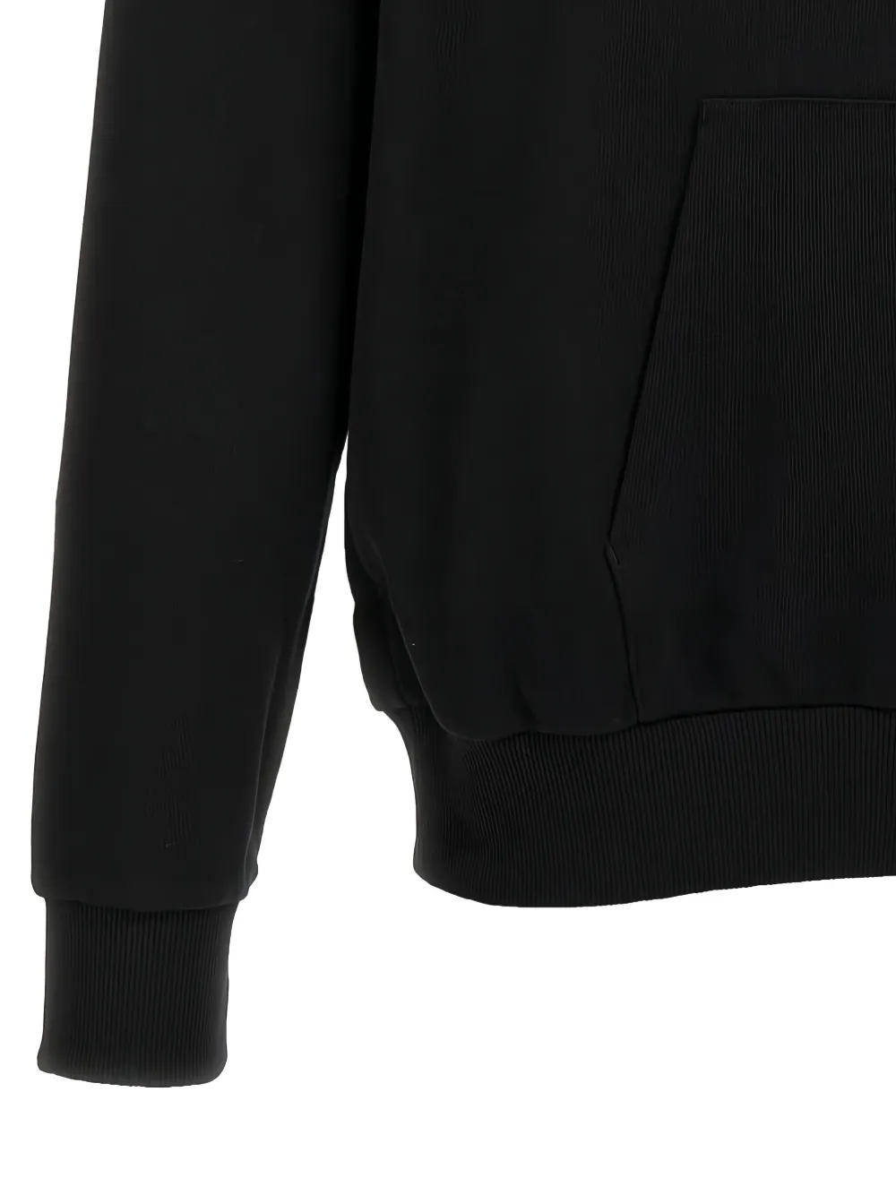 Balmain Hoodie met logodetail Zwart
