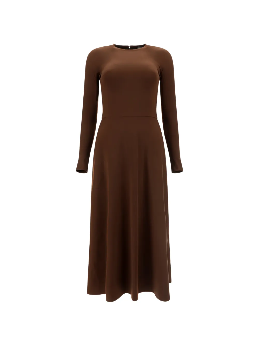 Balenciaga long-sleeves maxi dress - Marrone