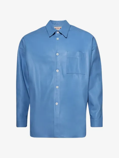Marni camisa de piel