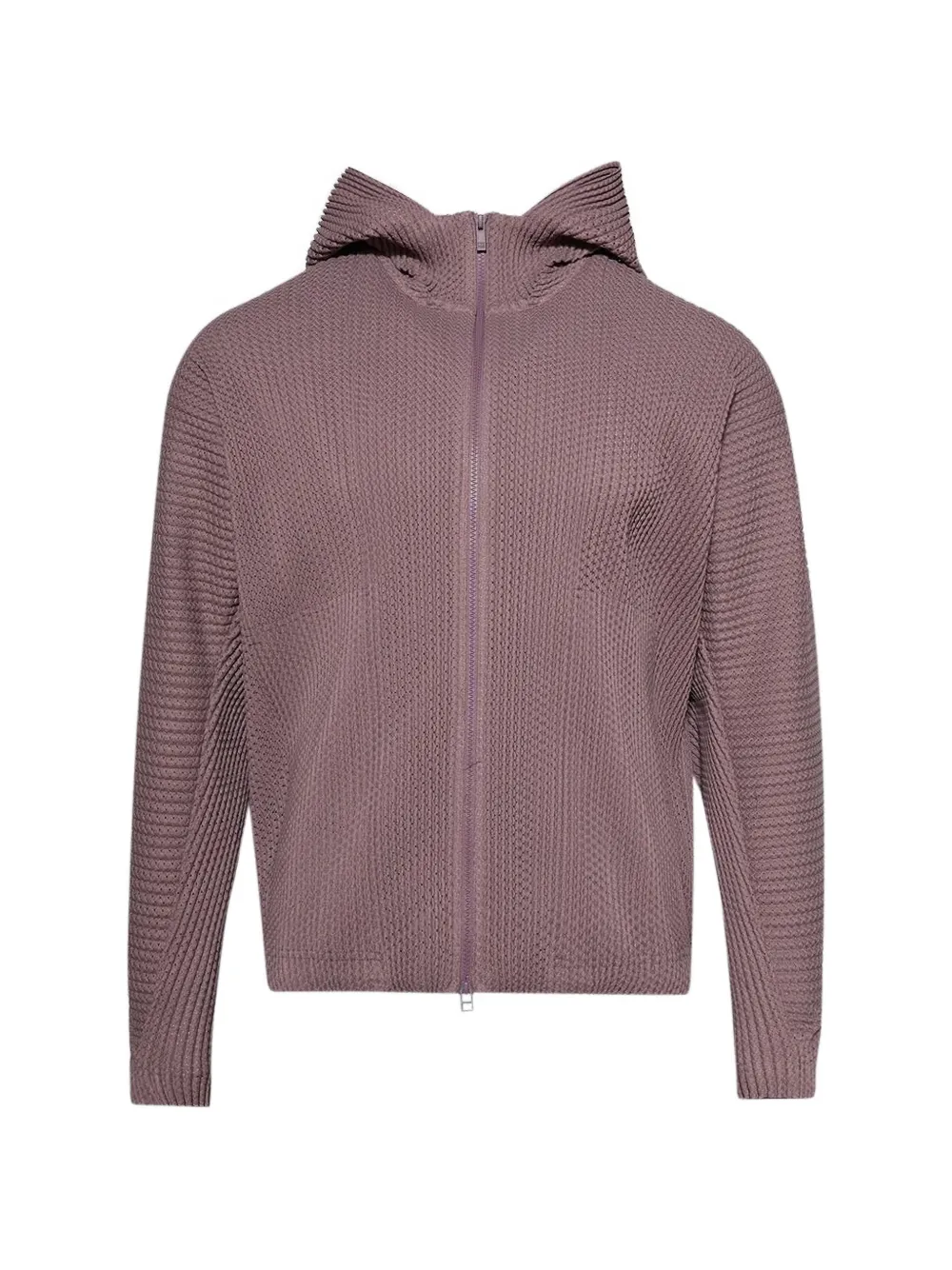 Issey Miyake Men hooded zip jacket - Viola
