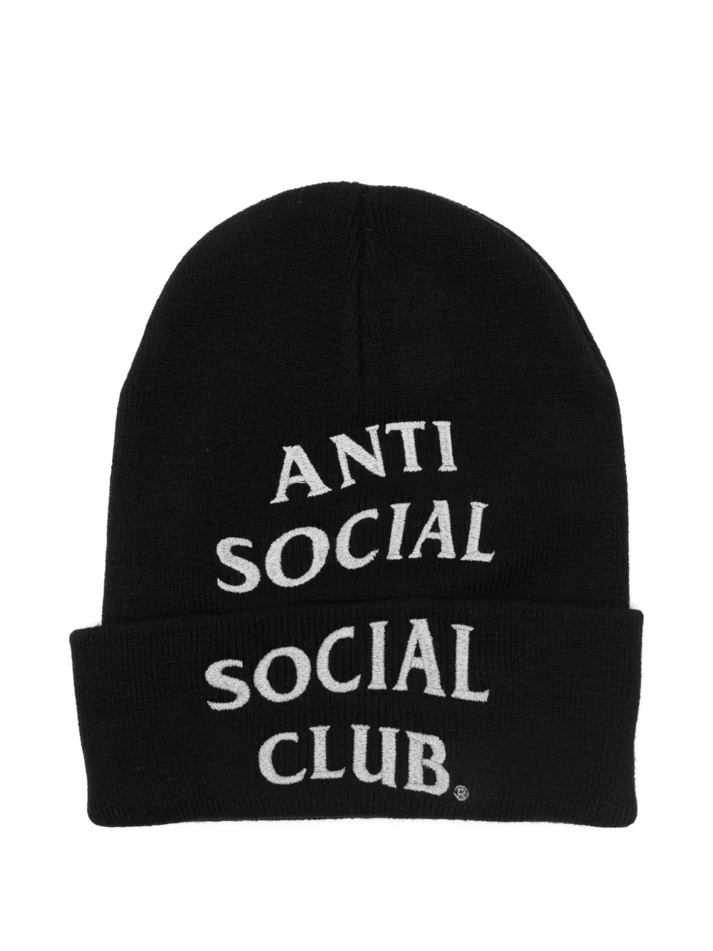 Anti Social Social Club Berretto con logo ricamato - Nero