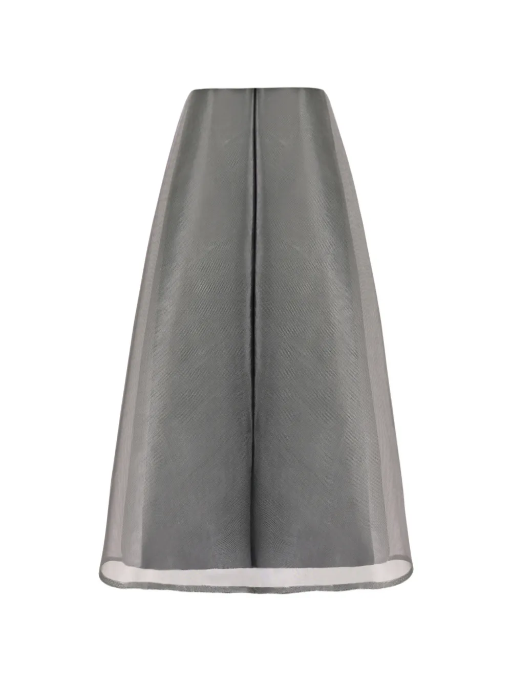 Gemy Maalouf striped midi skirt - Grigio