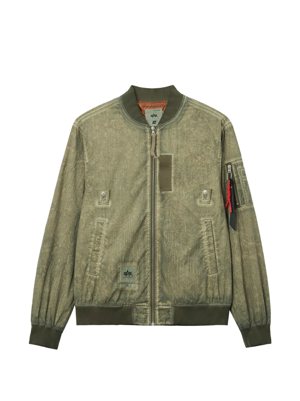 izzue ribbed bomber jacket | Green | Image 1