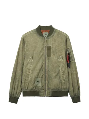 A BATHING APE® MA-1 グラフィック ボンバージャケット | グリーン