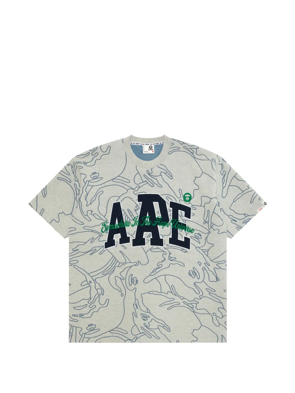 AAPE BY *A BATHING APE® T-shirt a fantasia - Grigio