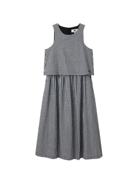 CHOCOOLATE gingham tiered dress