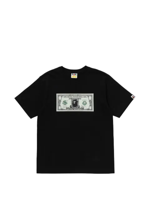 A BATHING APE® dollar-print T-shirt