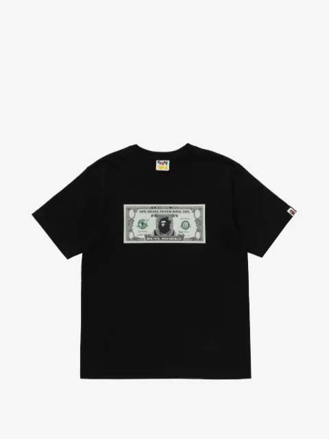 A BATHING APE® dollar-print T-shirt