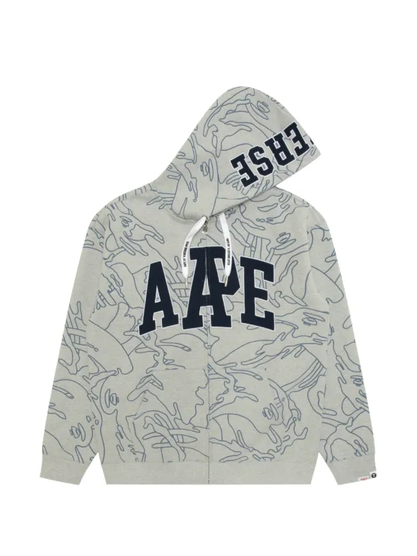 AAPE BY *A BATHING APE® ジップアップ パーカー | グレー | FARFETCH JP