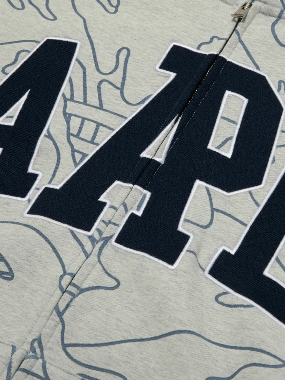 AAPE BY *A BATHING APE Hoodie met rits Grijs