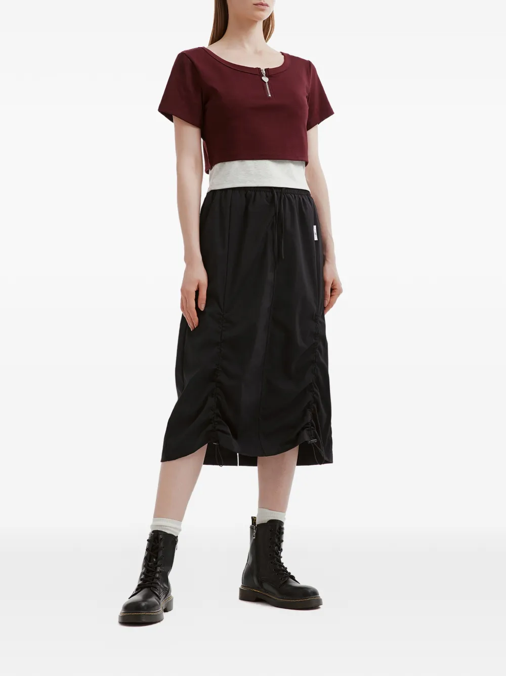  Izzue Zipped T-shirt - Red 