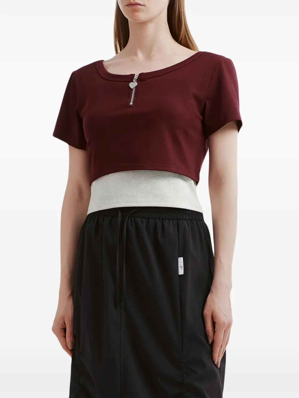  Izzue Zipped T-shirt - Red 