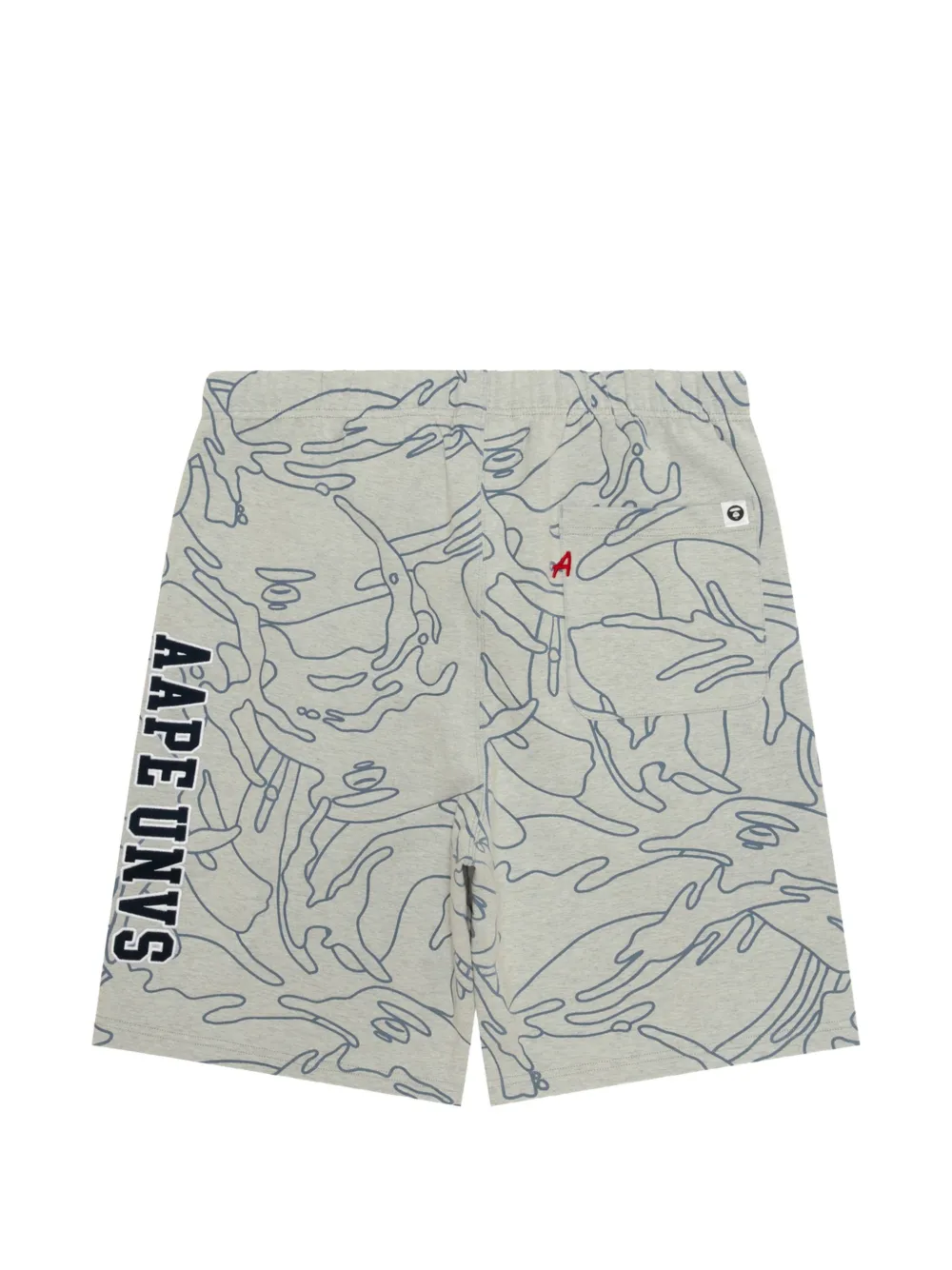 AAPE BY *A BATHING APE Shorts met print Grijs