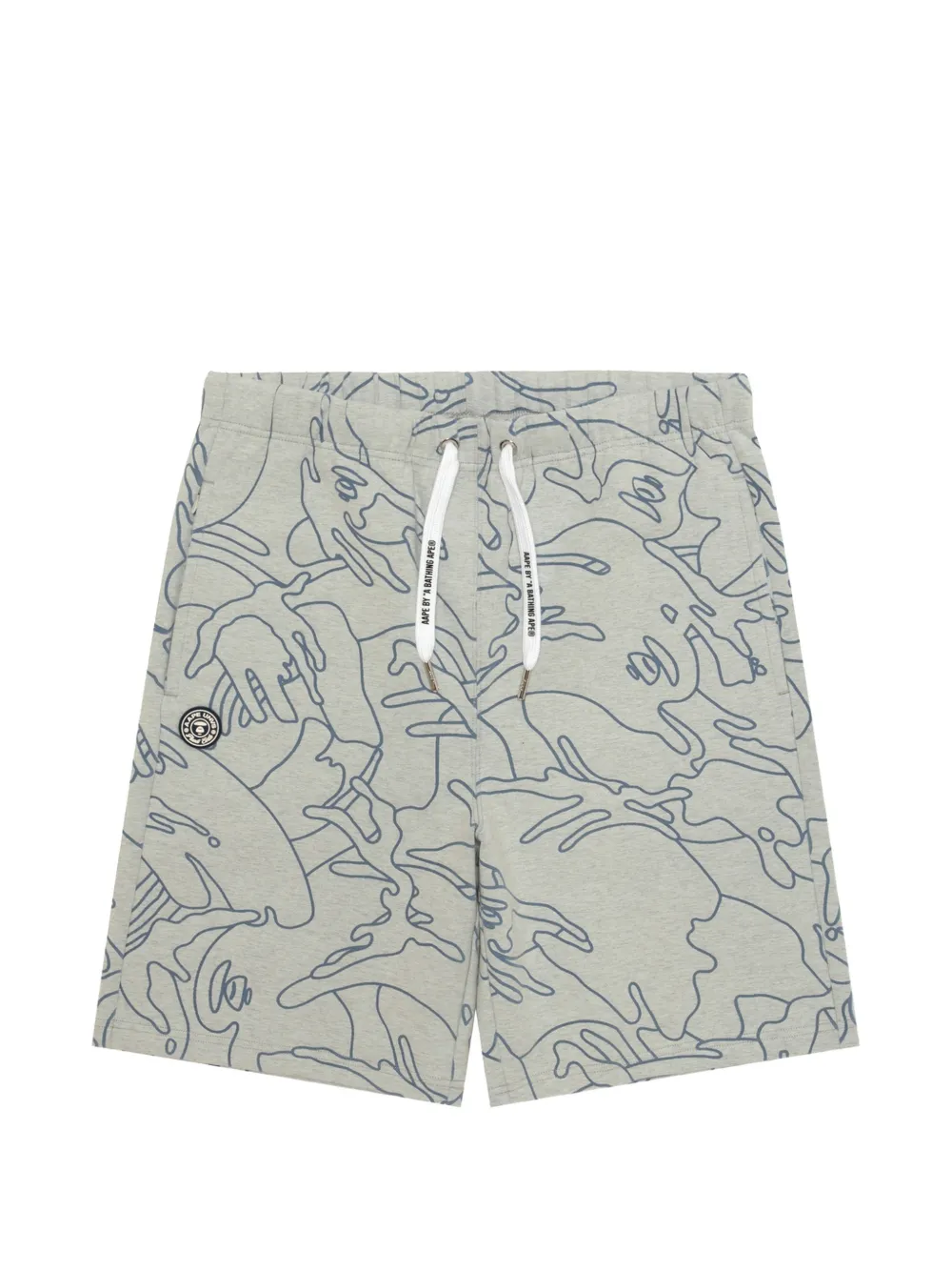 AAPE BY *A BATHING APE® Shorts con stampa - Grigio