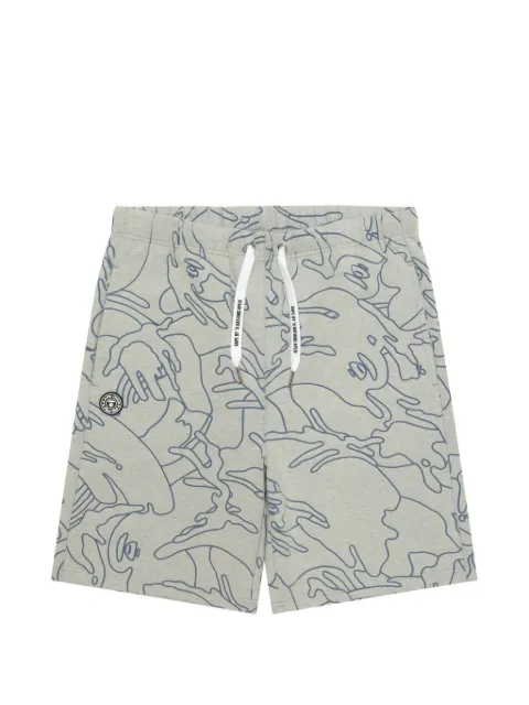 AAPE BY *A BATHING APE® outline-print shorts