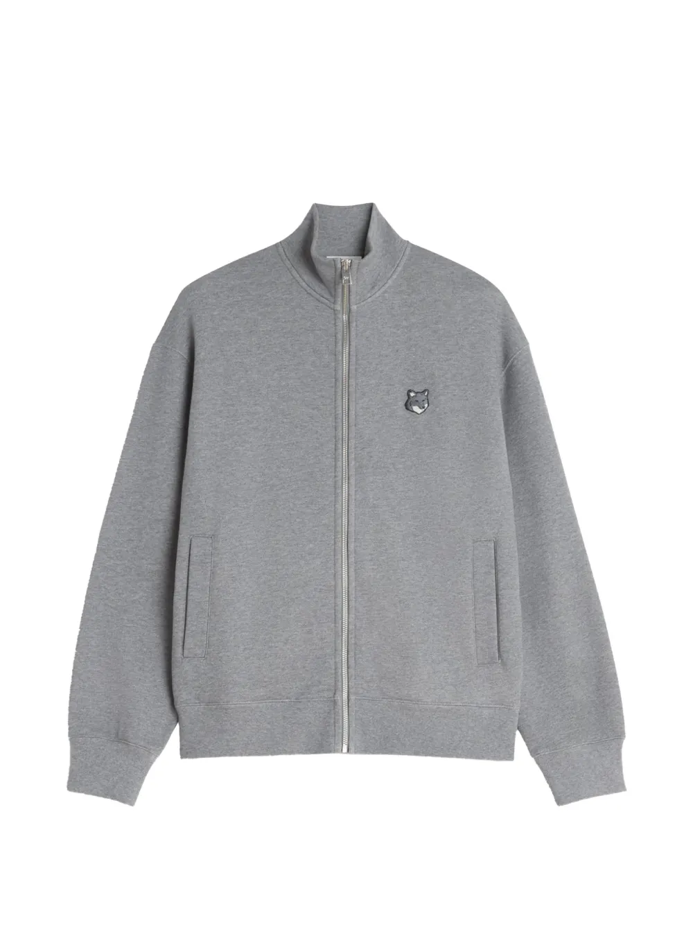 Maison Kitsuné patch-appliqué sweatshirt - Grigio