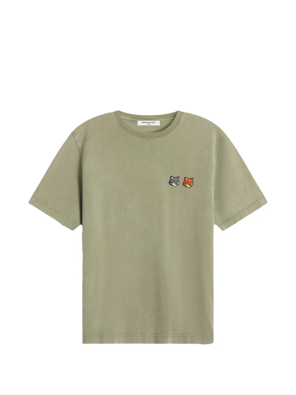 Maison Kitsuné patch-appliqué T-shirt - Verde