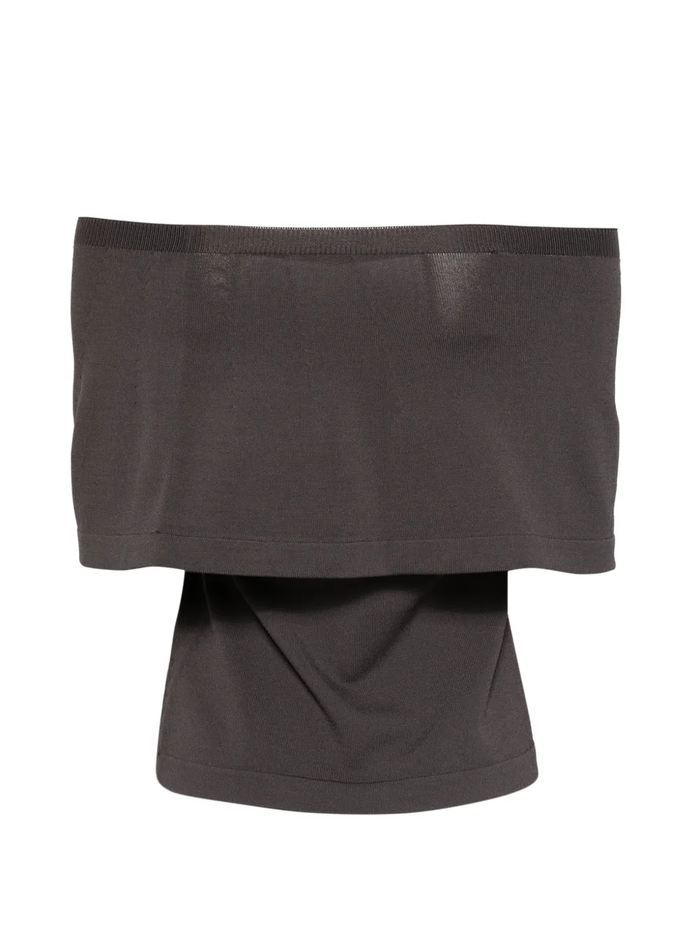 Liviana Conti Strapless top met kristallen Bruin
