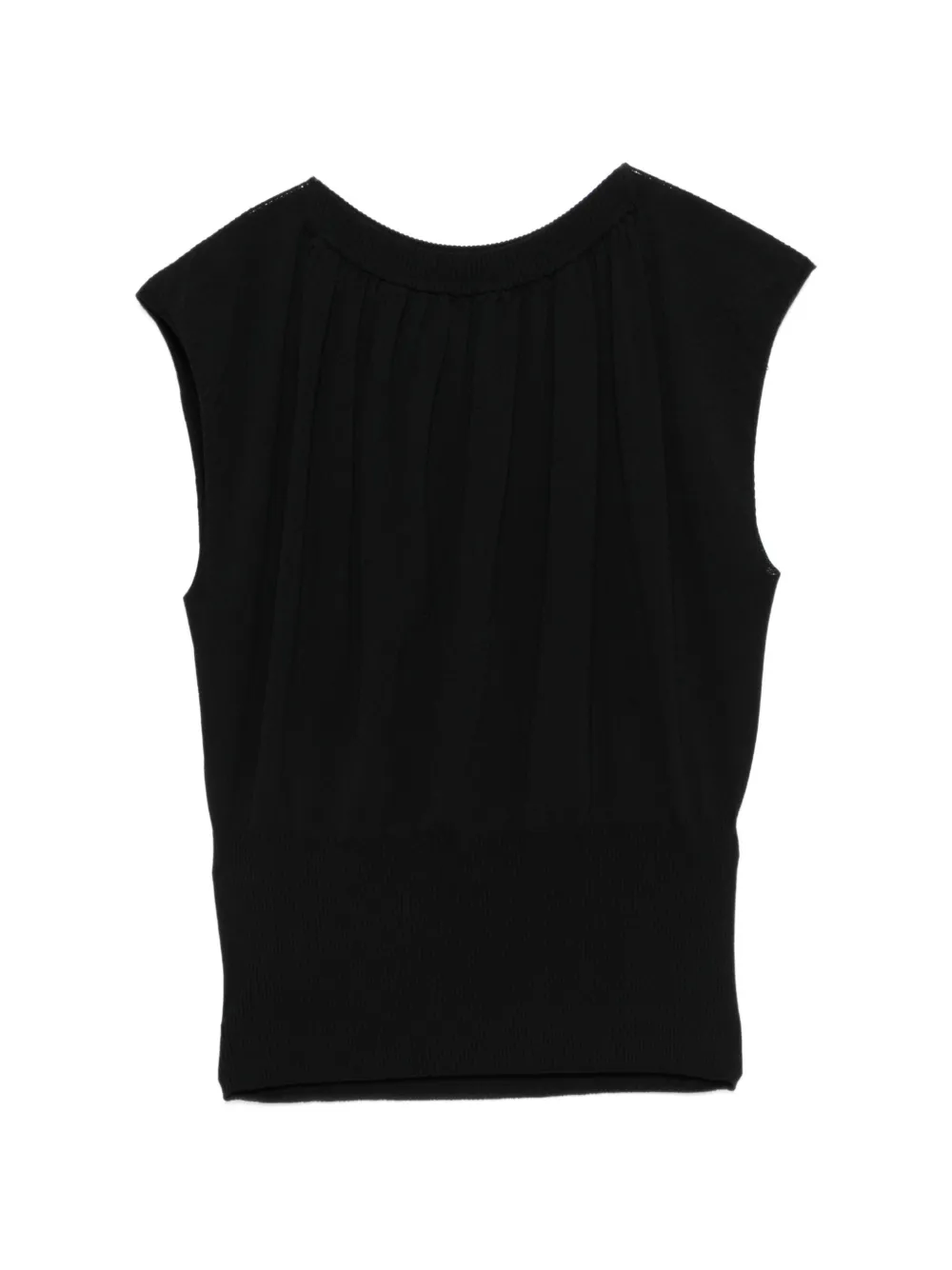 Liviana Conti Top con arricciatura - Nero