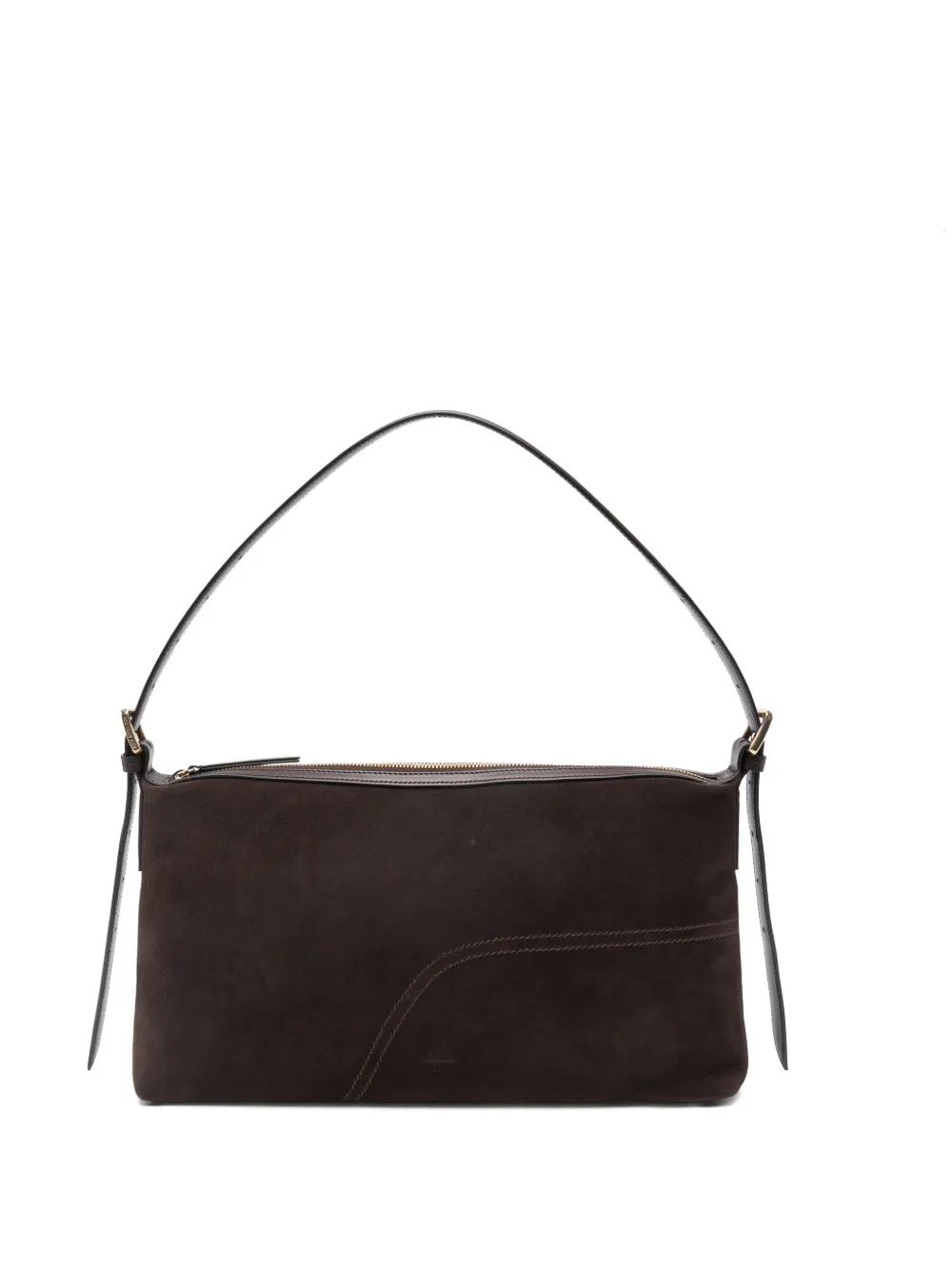 ATP Atelier Castellare zip suede tote bag - Marrone
