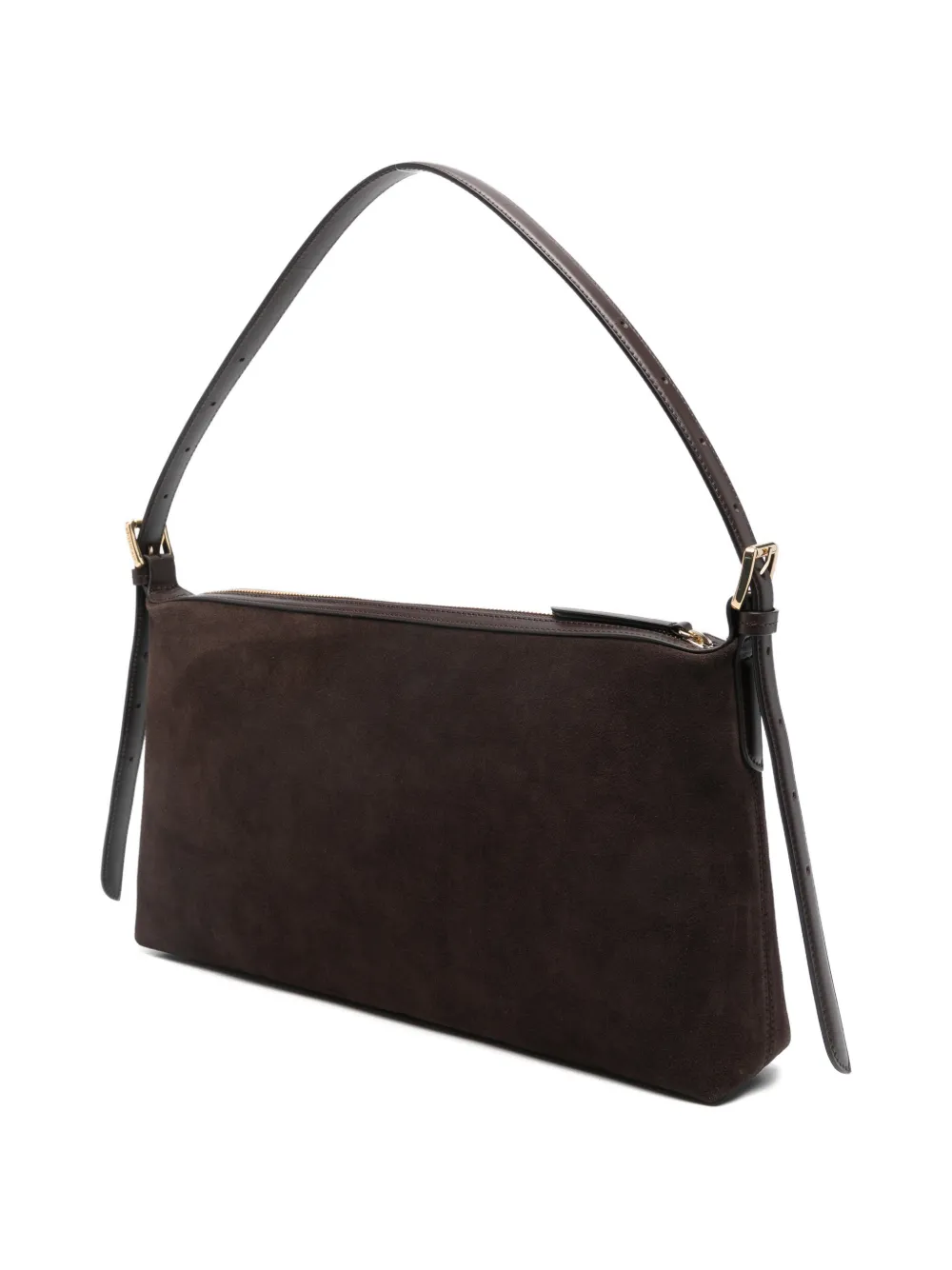  Atp Atelier Castellare Zip Suede Tote Bag - Brown 
