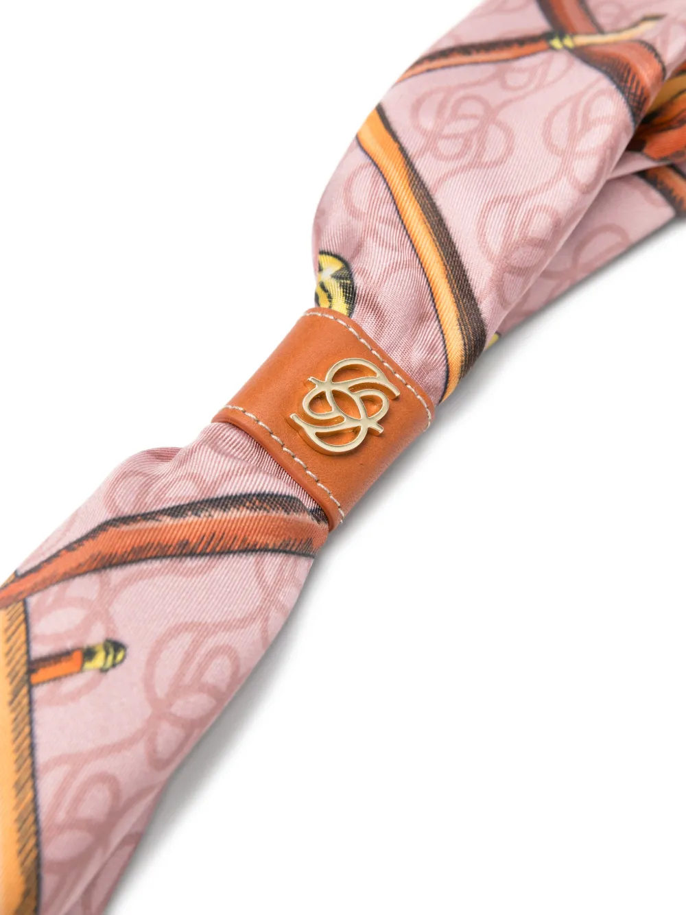 Drôle De Monsieur Zijden sjaal met print Roze